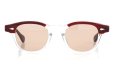 JULIUS TART OPTICAL サングラスカスタム通販 AR-46-22 PL-002J RED WOOD CLEAR/ Terracotta