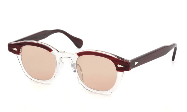 JULIUS TART OPTICAL サングラスカスタム通販 AR-46-22 PL-002J RED WOOD CLEAR/ Terracotta