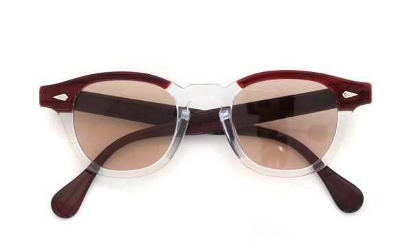 JULIUS TART OPTICAL サングラスカスタム通販 AR-46-22 PL-002J RED WOOD CLEAR/ Terracotta