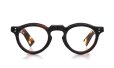 French vintage メガネ通販 Panto 8mm 推定1960年代 Deep Brown / Light Havana