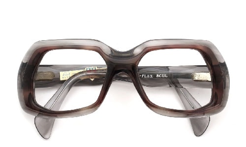 VITO PARIS collection speciale メガネ通販 VIR-FLEX SCUL 推定1960年代〜1970年代 F4353 Ash-Brown-demi/Gray-marble