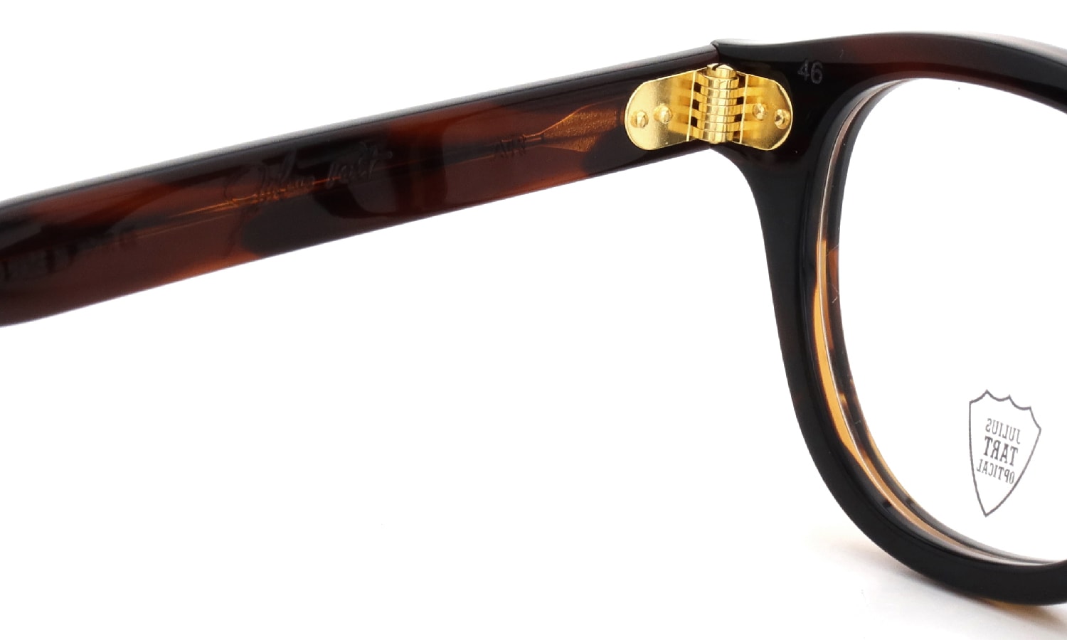 JULIUS TART OPTICAL メガネ通販 AR Gold Series 通販 AR-46-22 DEEP BROWN SASA PL-002Cb