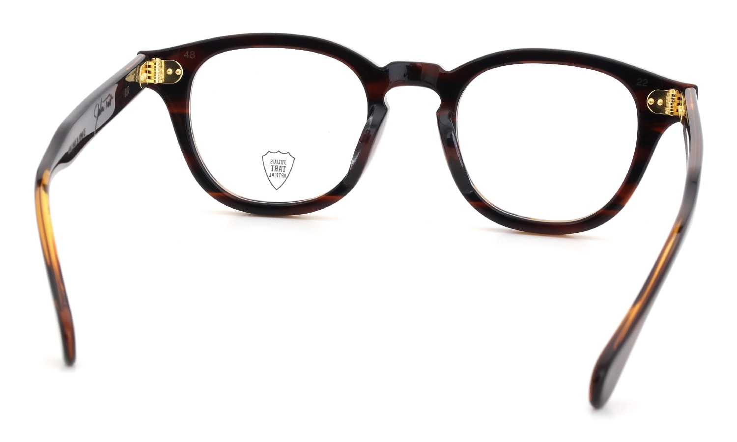 JULIUS TART OPTICAL メガネ通販 AR Gold Series AR-48-22 DEEP BROWN SASA/Gold PL-003Cb