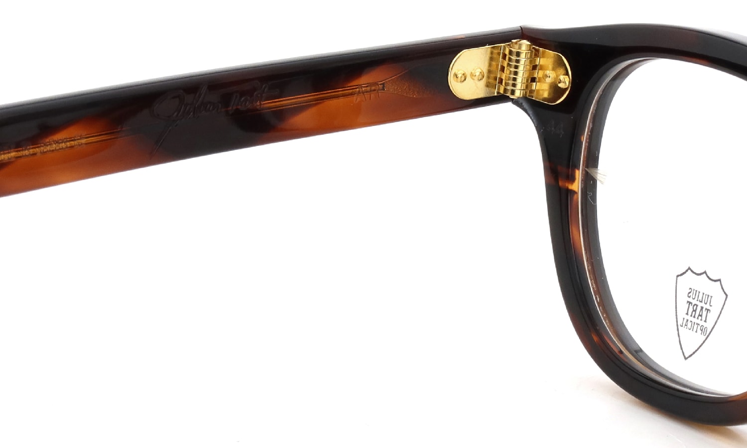 JULIUS TART OPTICAL AR Gold Series メガネ通販 AR-44-24 DEEP BROWN SASA/Gold PL-101Cb