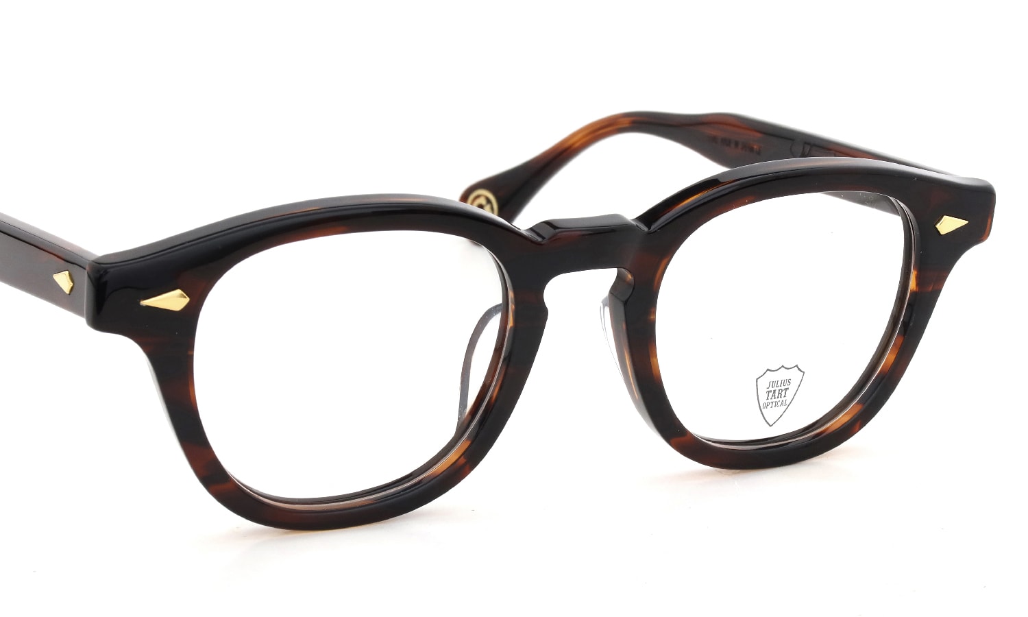 JULIUS TART OPTICAL メガネ通販 AR Gold Series AR-48-22 DEEP BROWN SASA/Gold PL-003Cb