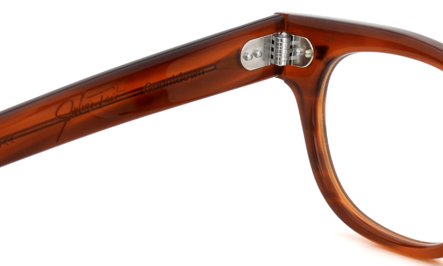 JULIUS TART OPTICAL メガネ CONTDOWN 44-22 AMBER