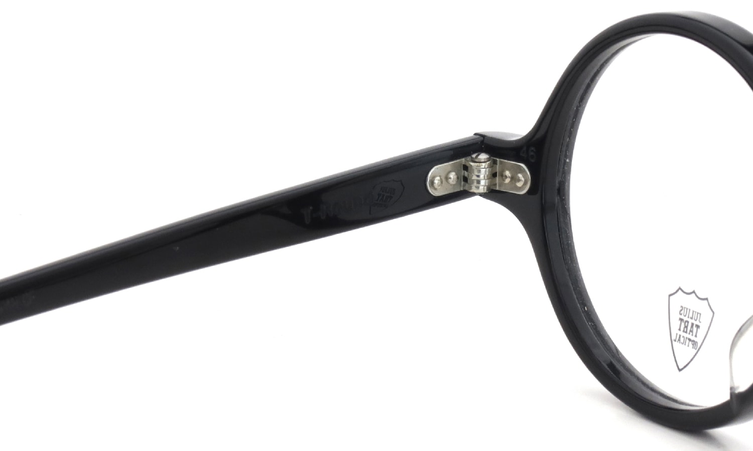 JULIUS TART OPTICAL メガネ通販 T-ROUND 46-19 BLACK