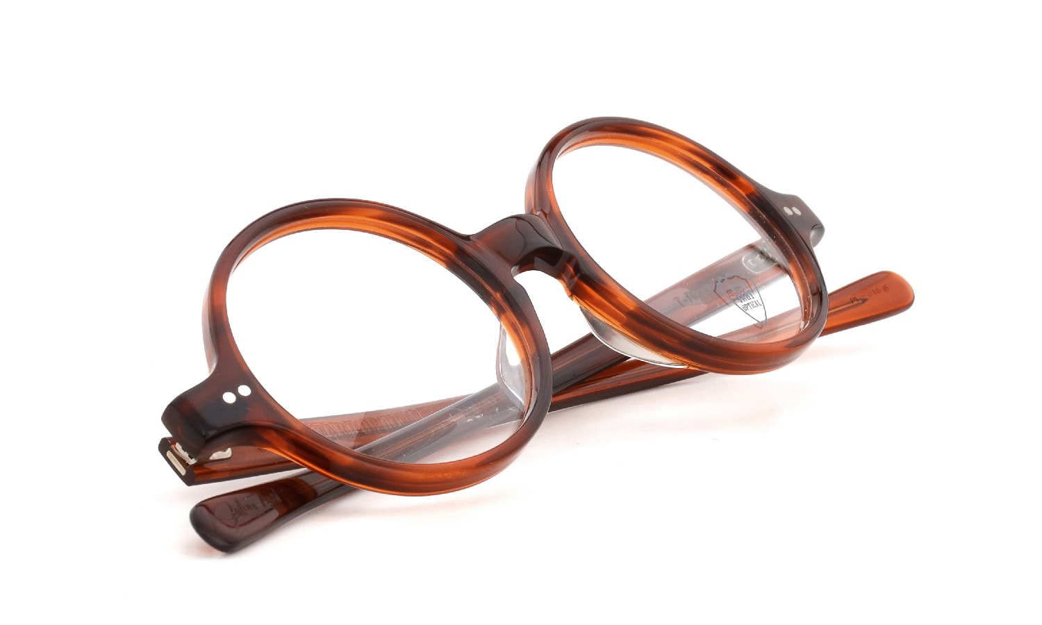 JULIUS TART OPTICAL メガネ通販 T-ROUND 46-19 AMBER