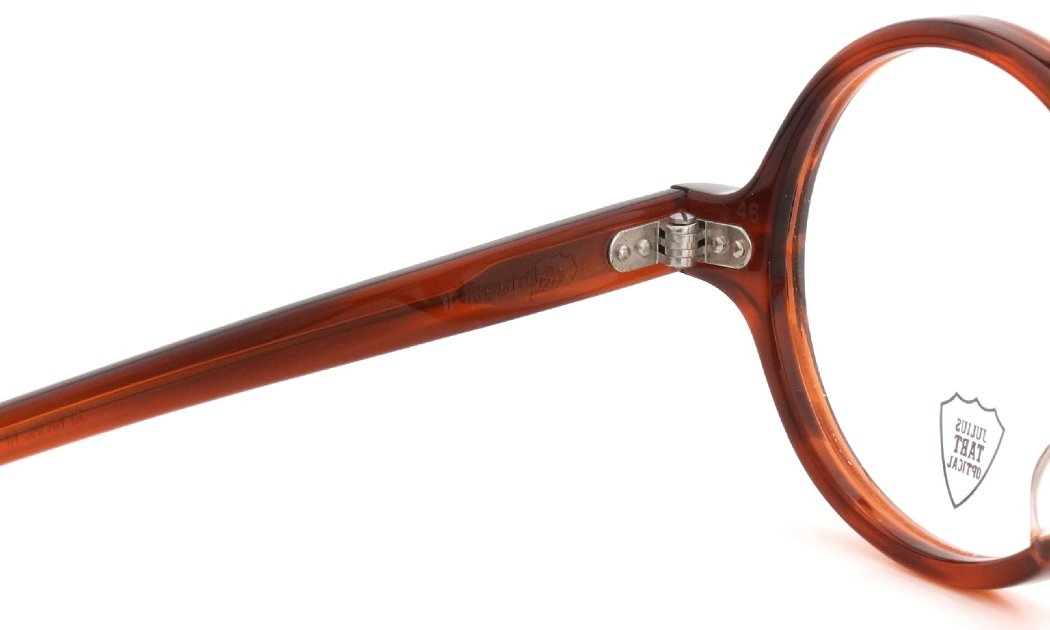 JULIUS TART OPTICAL メガネ通販 T-ROUND 46-19 AMBER