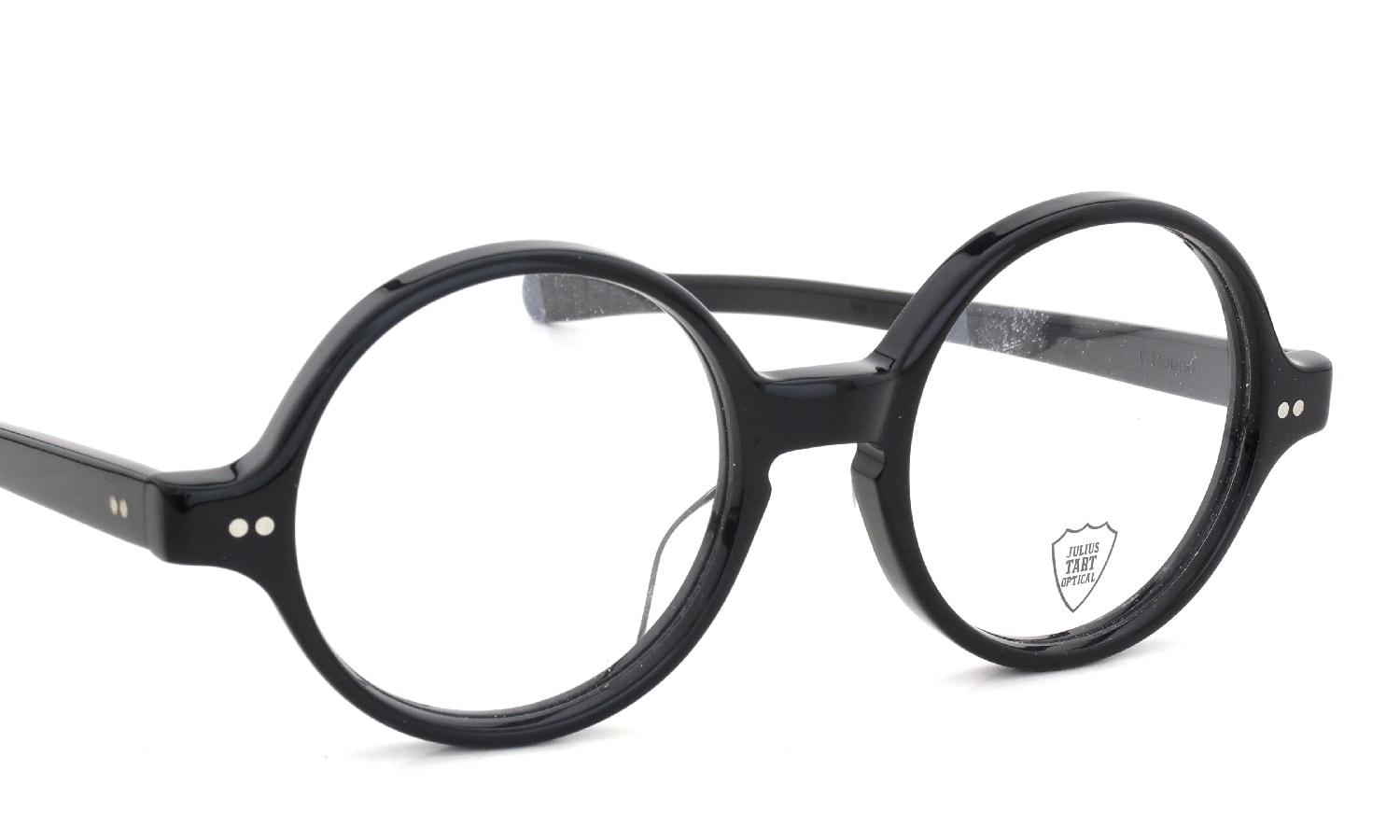 JULIUS TART OPTICAL メガネ通販 T-ROUND 46-19 BLACK