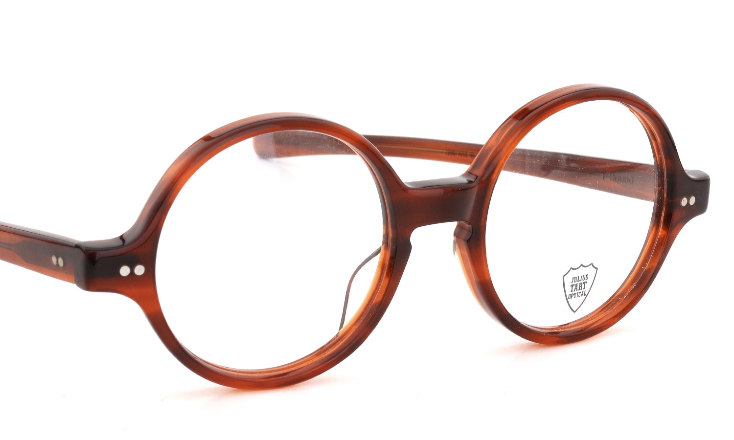 JULIUS TART OPTICAL メガネ通販 T-ROUND 46-19 AMBER