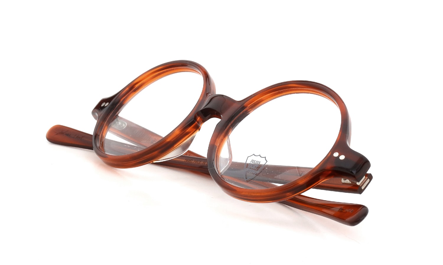 JULIUS TART OPTICAL メガネ通販 T-ROUND 46-19 AMBER