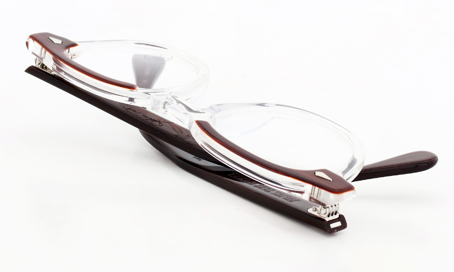 JULIUS TART OPTICAL メガネ通販 AR-46 RED WOOD CLEAR