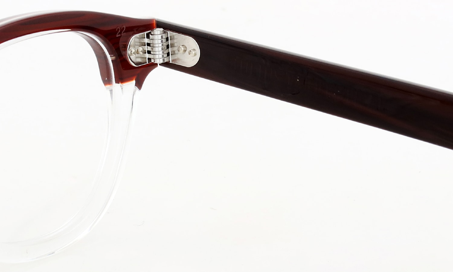 JULIUS TART OPTICAL メガネ通販 AR-46 RED WOOD CLEAR