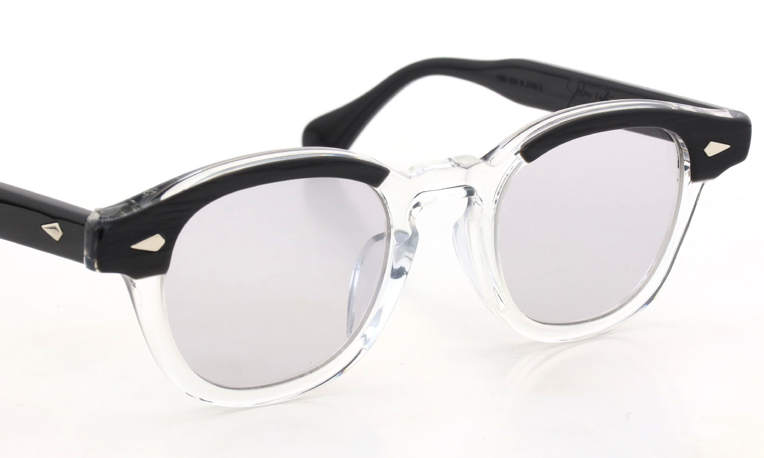 JULIUS TART OPTICAL サングラスカスタム通販 AR-46 BLACK WOOD CLEAR/ Warm Gray