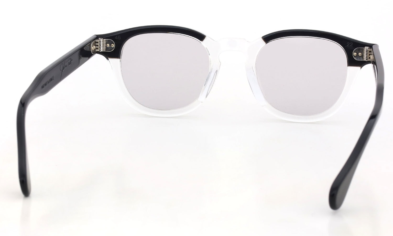 JULIUS TART OPTICAL サングラスカスタム通販 AR-46 BLACK WOOD CLEAR/ Warm Gray