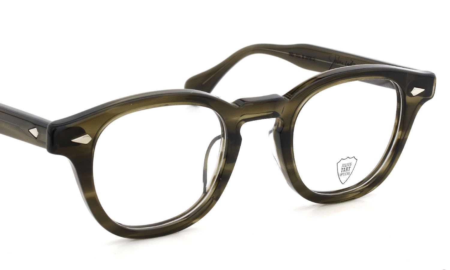 JULIUS TART OPTICAL メガネ通販 AR-48-24 OLIVE GREEN SASA