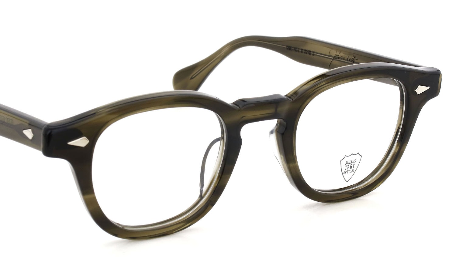 JULIUS TART OPTICAL メガネ通販 AR-46-24 OLIVE GREEN SASA