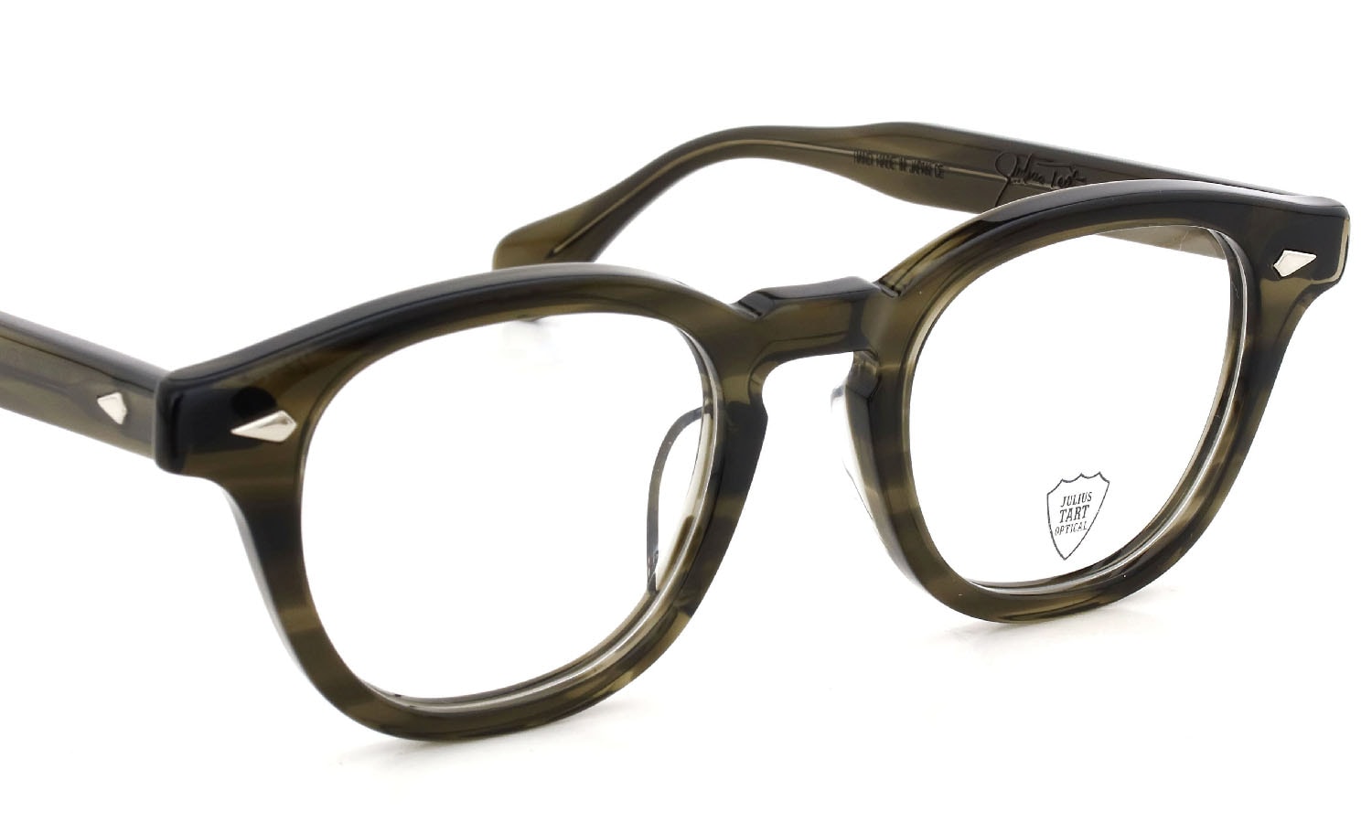 JULIUS TART OPTICAL メガネ通販 AR-48-22 OLIVE GREEN SASA