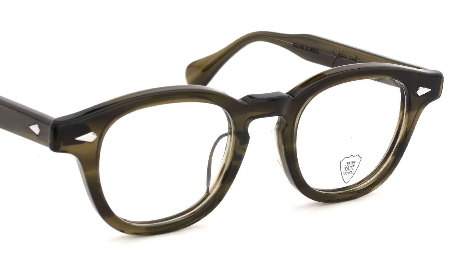 JULIUS TART OPTICAL メガネ通販 AR-46-22 OLIVE GREEN SASA PL-002SP