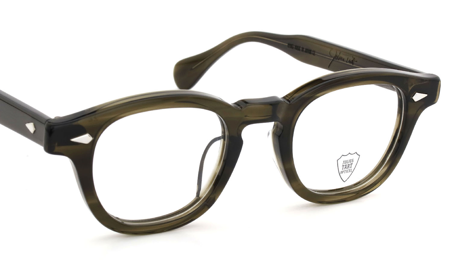 JULIUS TART OPTICAL メガネ通販 AR-44-22 OLIVE GREEN SASA PL-001SP