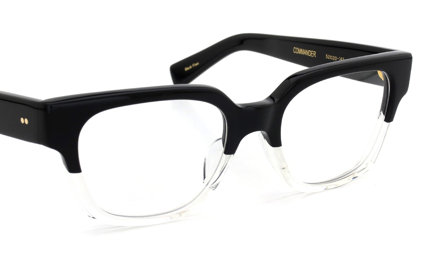 Oliver Goldsmith メガネ通販 COMMANDER Black Float