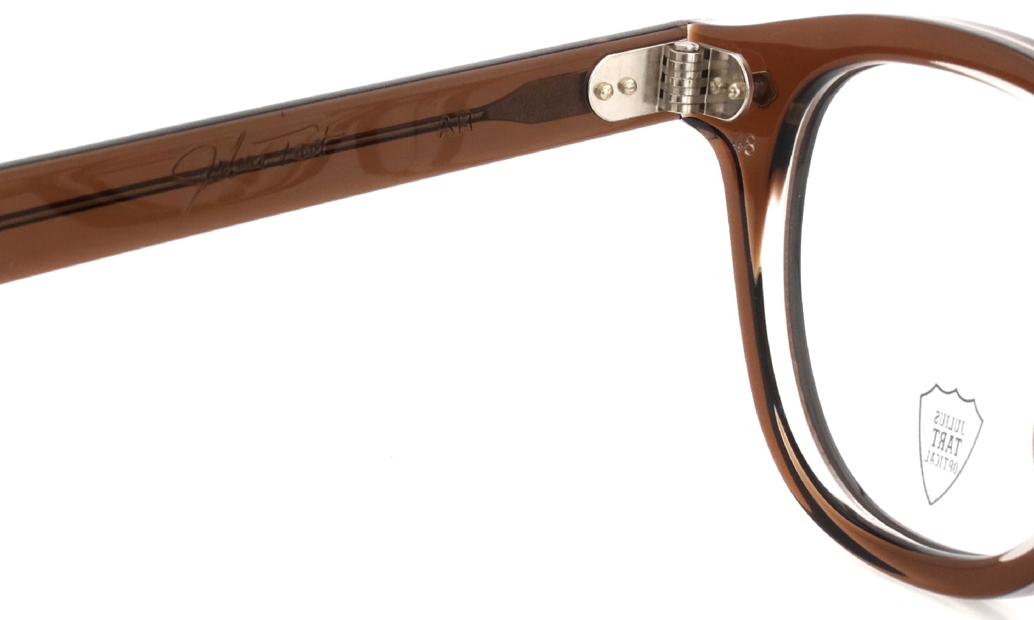 JULIUS TART OPTICAL メガネ通販 AR-48-24 BROWN CRYSTAL II