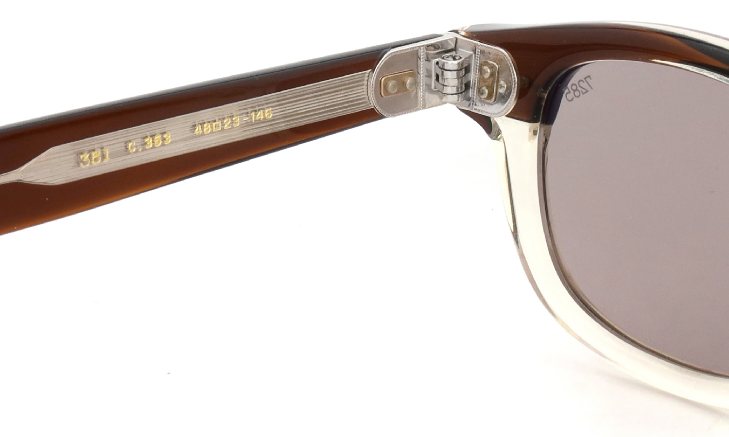 EYEVAN7285 サングラス通販 351 c.353 BEER BROWN/BECR GM LT.GRY