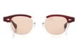 JULIUS TART OPTICAL サングラスカスタム通販 AR-46-22 PL-002J RED WOOD CLEAR/ Terracotta