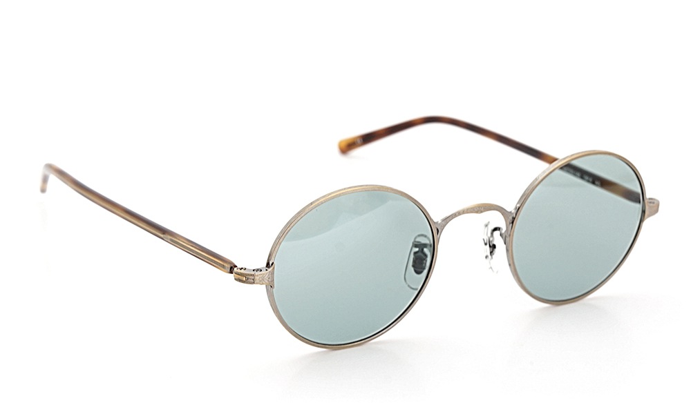 OLIVER PEOPLES OP-5 AG 老眼鏡 +1.75 ブルーライトフレーム形ラウンド丸メガネ