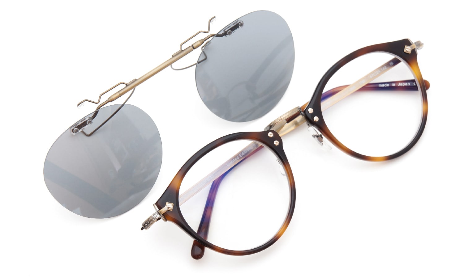 OLIVER PEOPLES OP-505専用 ポンメガネオリジナル跳ね上げ式クリップ 