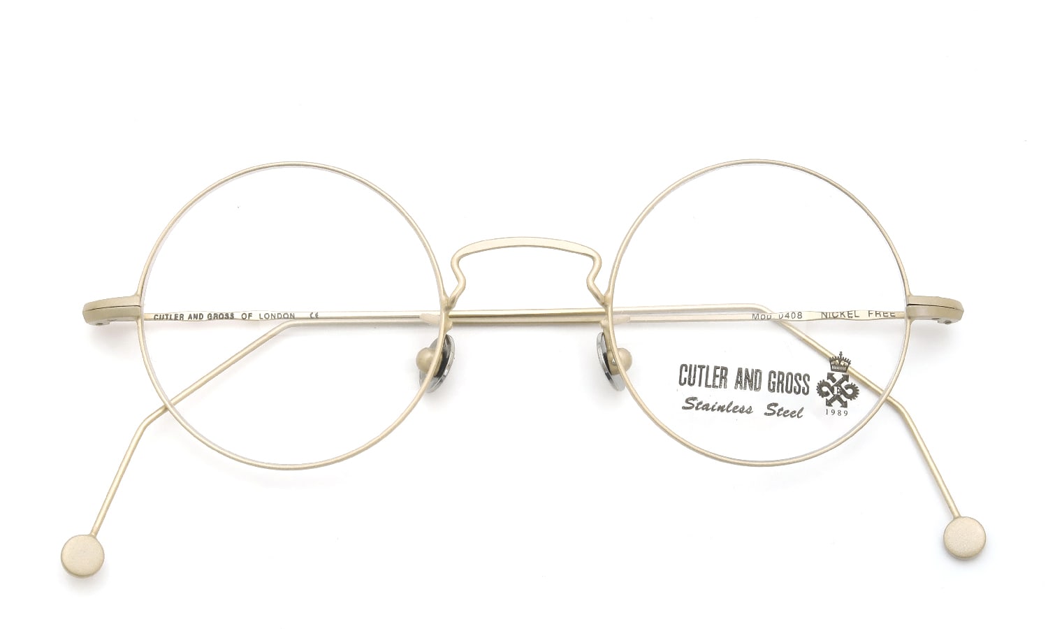 美品 60s USAヴィンテージ Metal RoundGlasses 丸メガネ