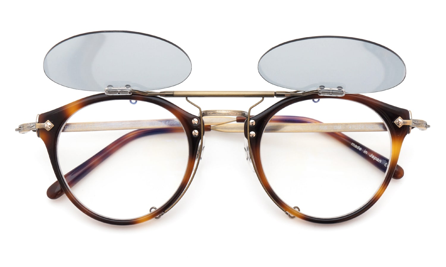 OLIVER PEOPLES OP-505専用 ポンメガネオリジナル跳ね上げ式クリップ ...