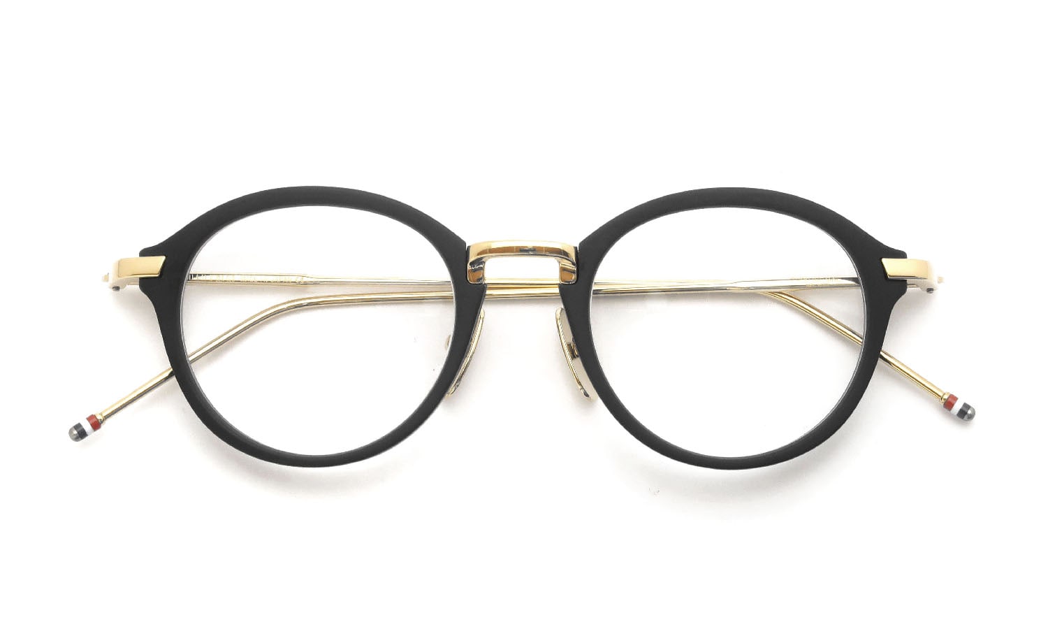 伊勢丹新宿店で購入しましたトムブラウン　眼鏡　TB011A 46 ブラック×ゴールド　正規品　度なしレンズ