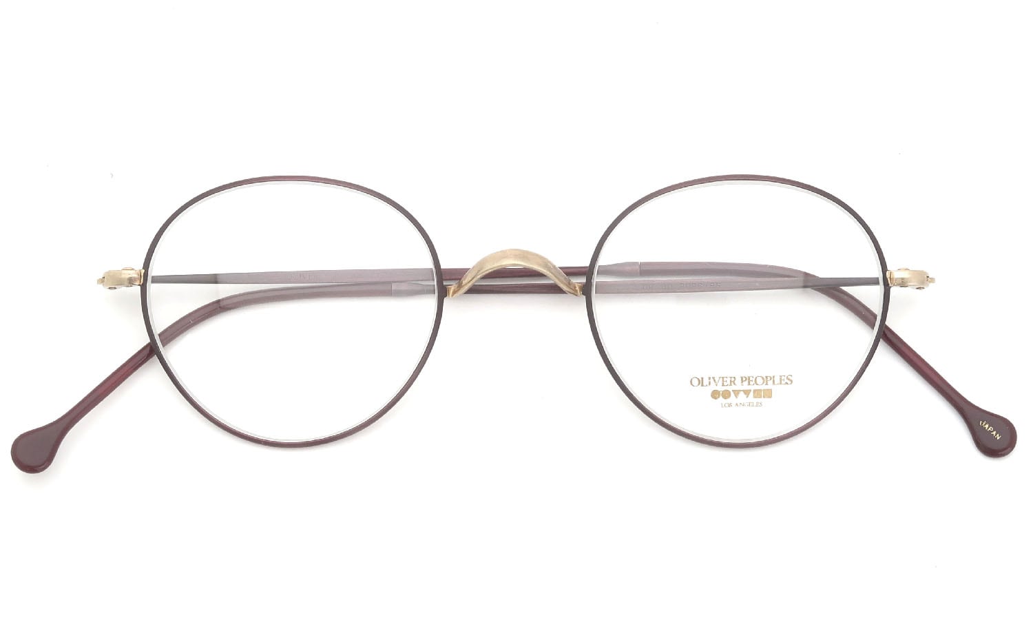 OLIVER PEOPLES 1990s OP-80 BURG/BG