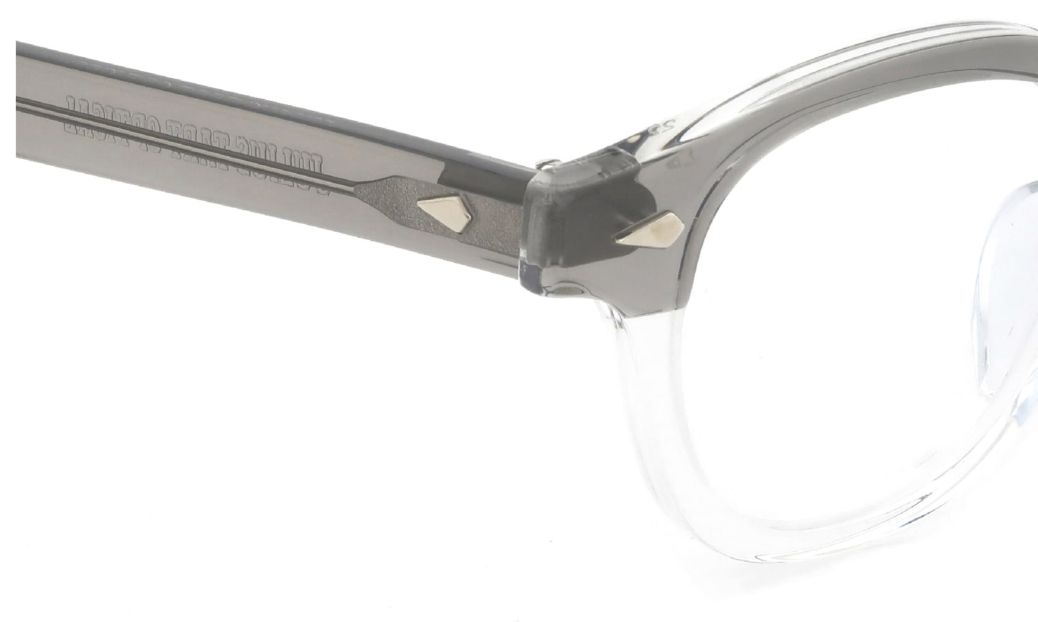 JULIUS TART OPTICAL メガネ通販 AR-46 PL-002T GREY CRYSTAL BROW