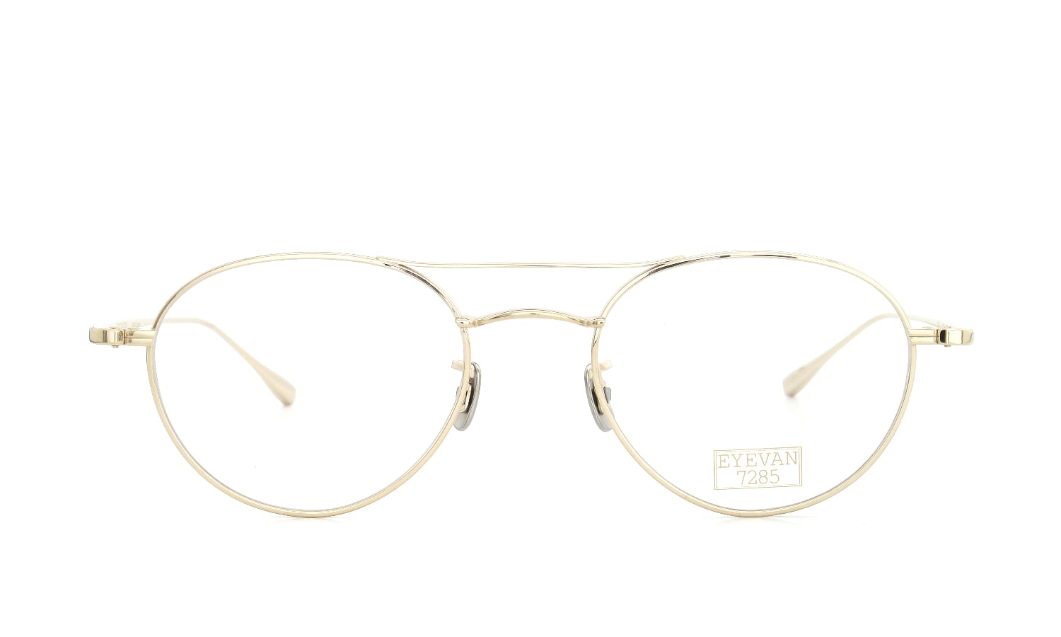 新品 EYEVAN 7285 モデル197 C.902 眼鏡 即完売317O▲902whitegold
