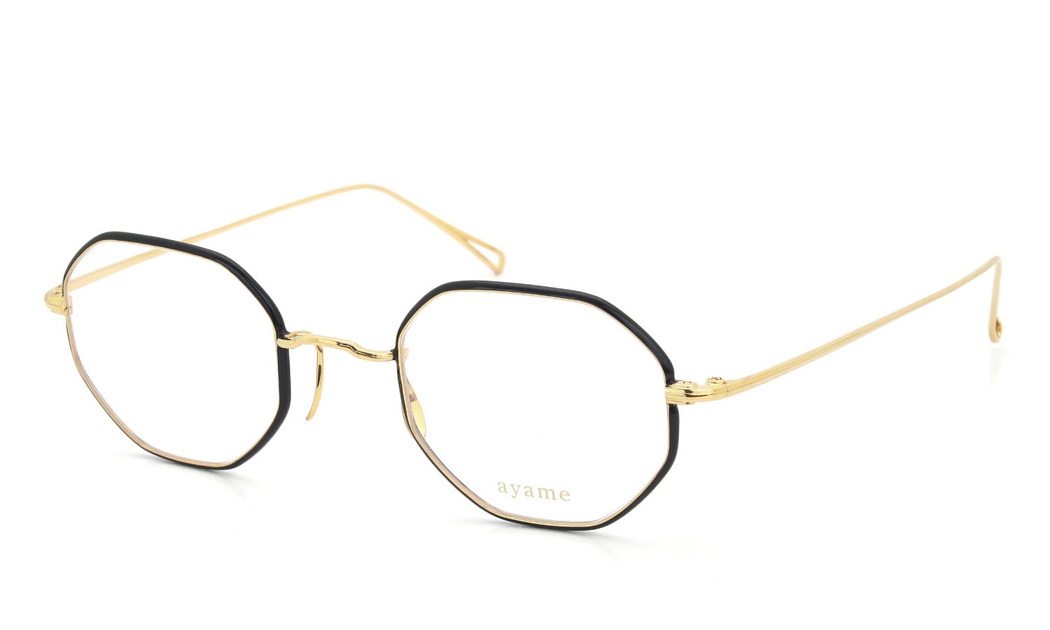 ayame for PonMegane アヤメ 限定生産メガネ通販 OCTA 47size BKG