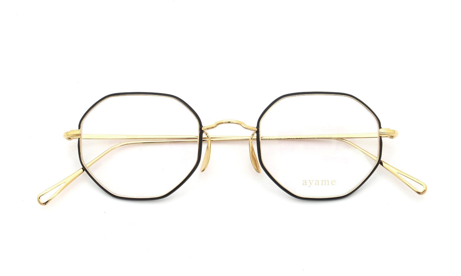 ayame for PonMegane アヤメ 限定生産メガネ通販 OCTA 47size BKG