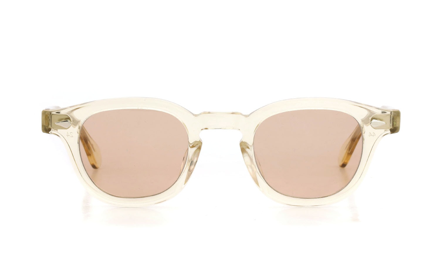 JULIUS TART OPTICAL サングラスカスタム通販 AR-44-24 CHAMPAGNE PL-101R テラコッタレンズ