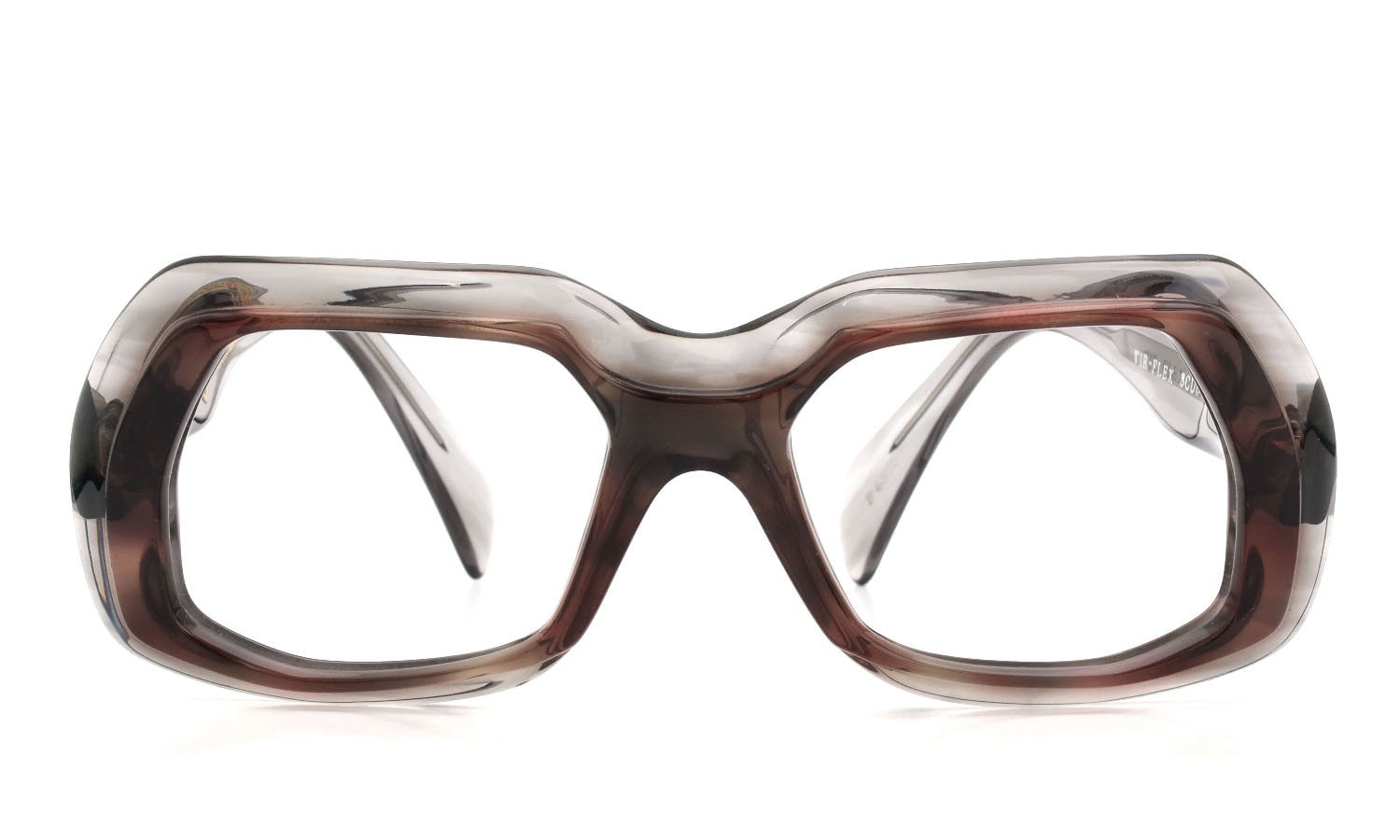 VITO PARIS collection speciale メガネ通販 VIR-FLEX SCUL 推定1960年代〜1970年代 F4353 Ash-Brown-demi/Gray-marble