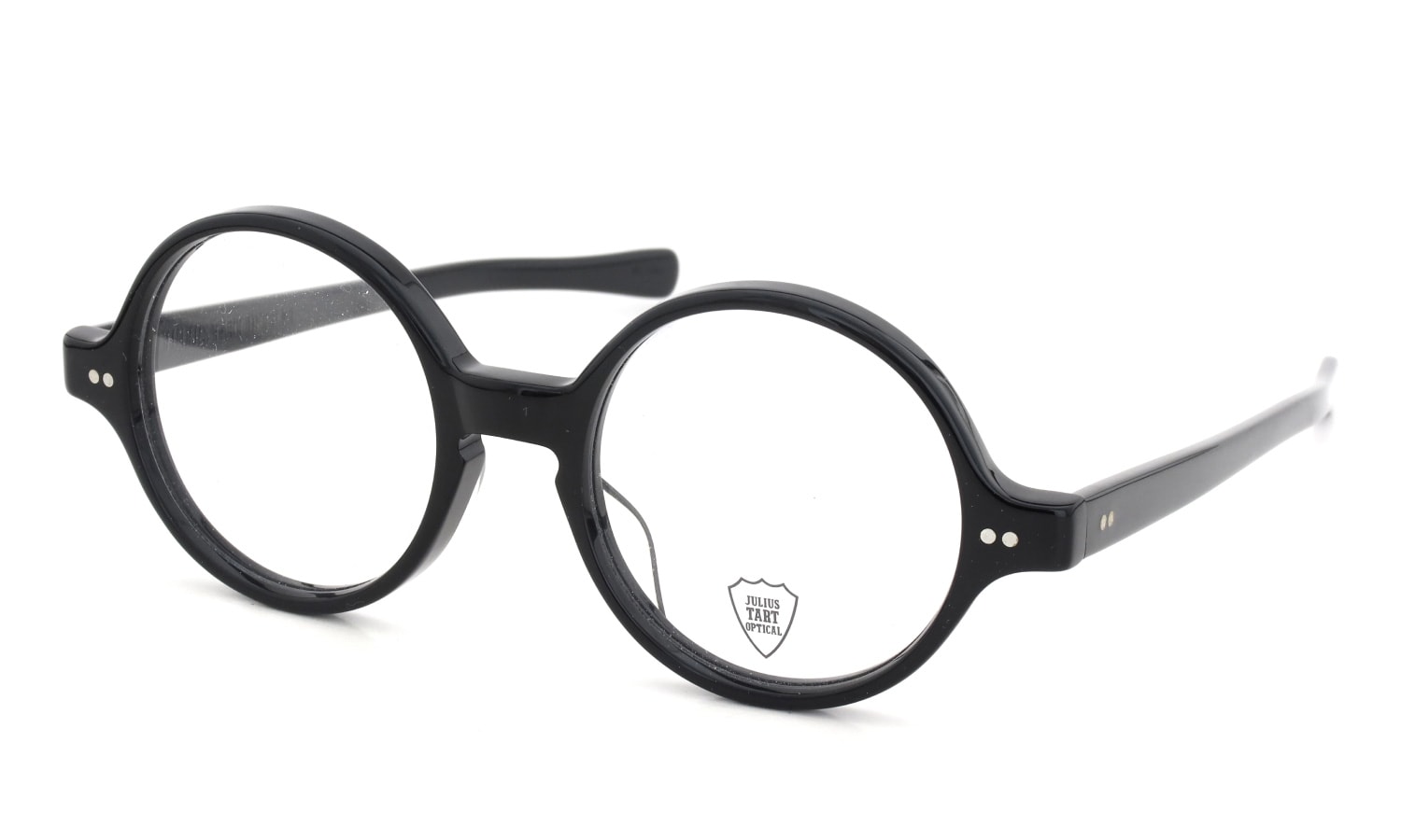 JULIUS TART OPTICAL メガネ通販 T-ROUND 46-19 BLACK