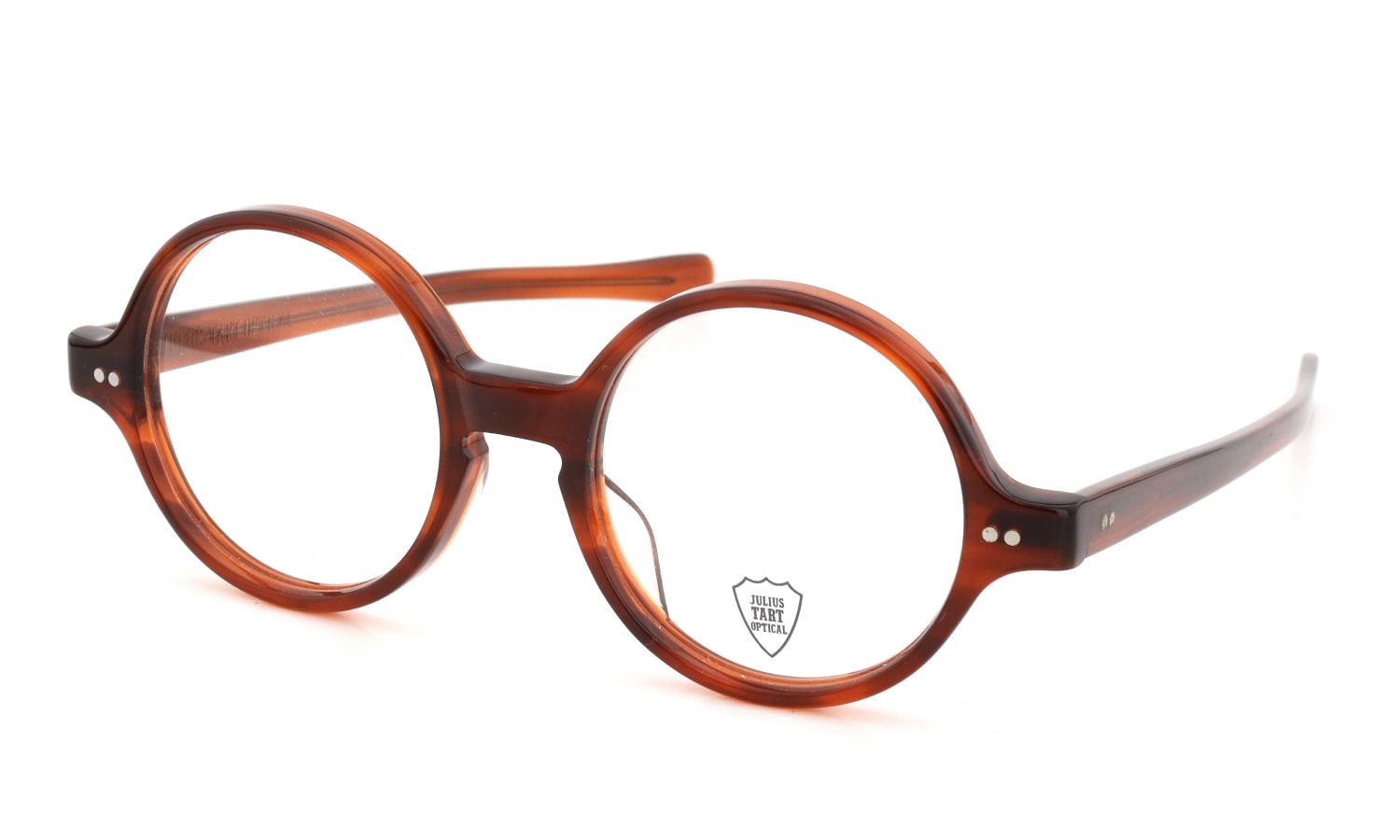 JULIUS TART OPTICAL メガネ通販 T-ROUND 46-19 AMBER