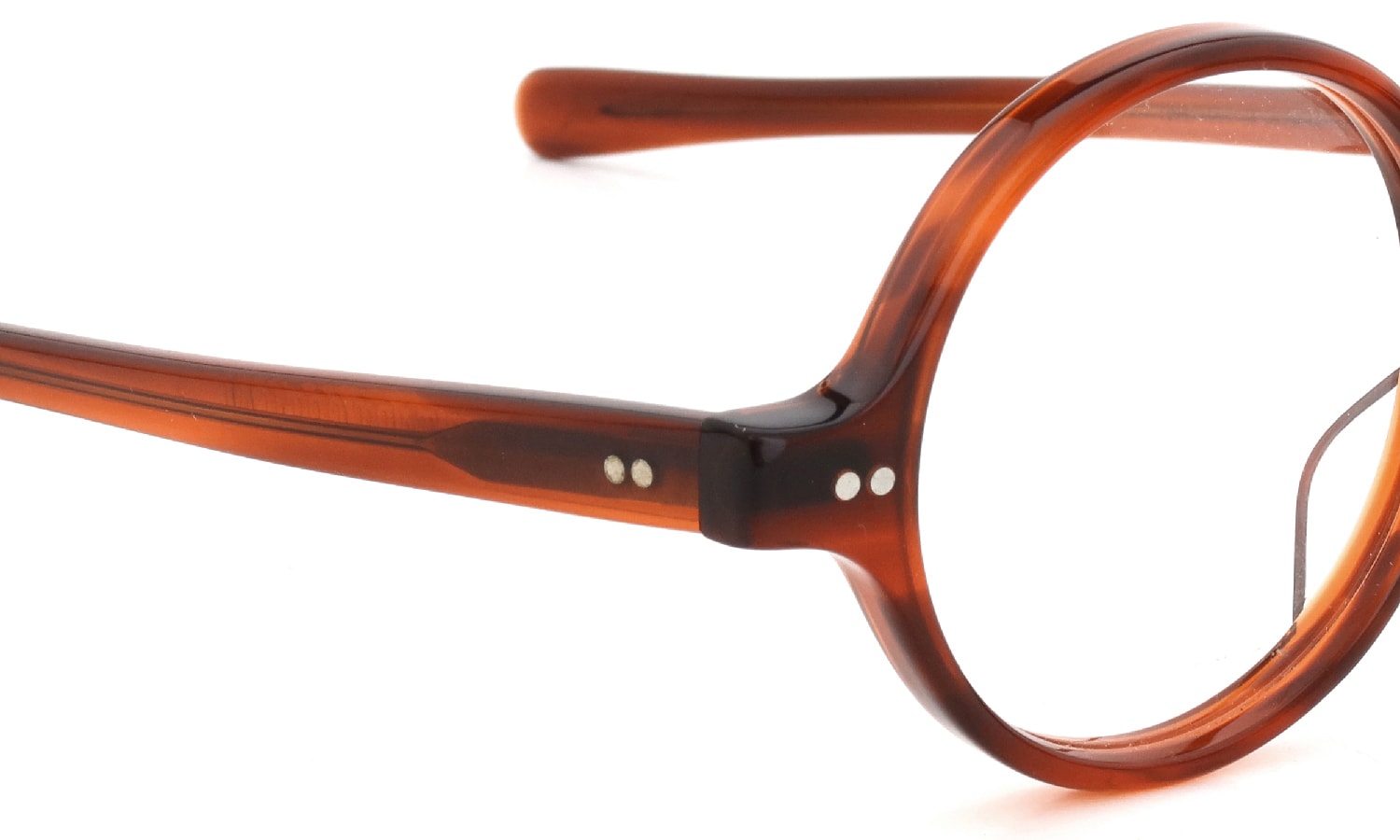 JULIUS TART OPTICAL メガネ通販 T-ROUND 46-19 AMBER