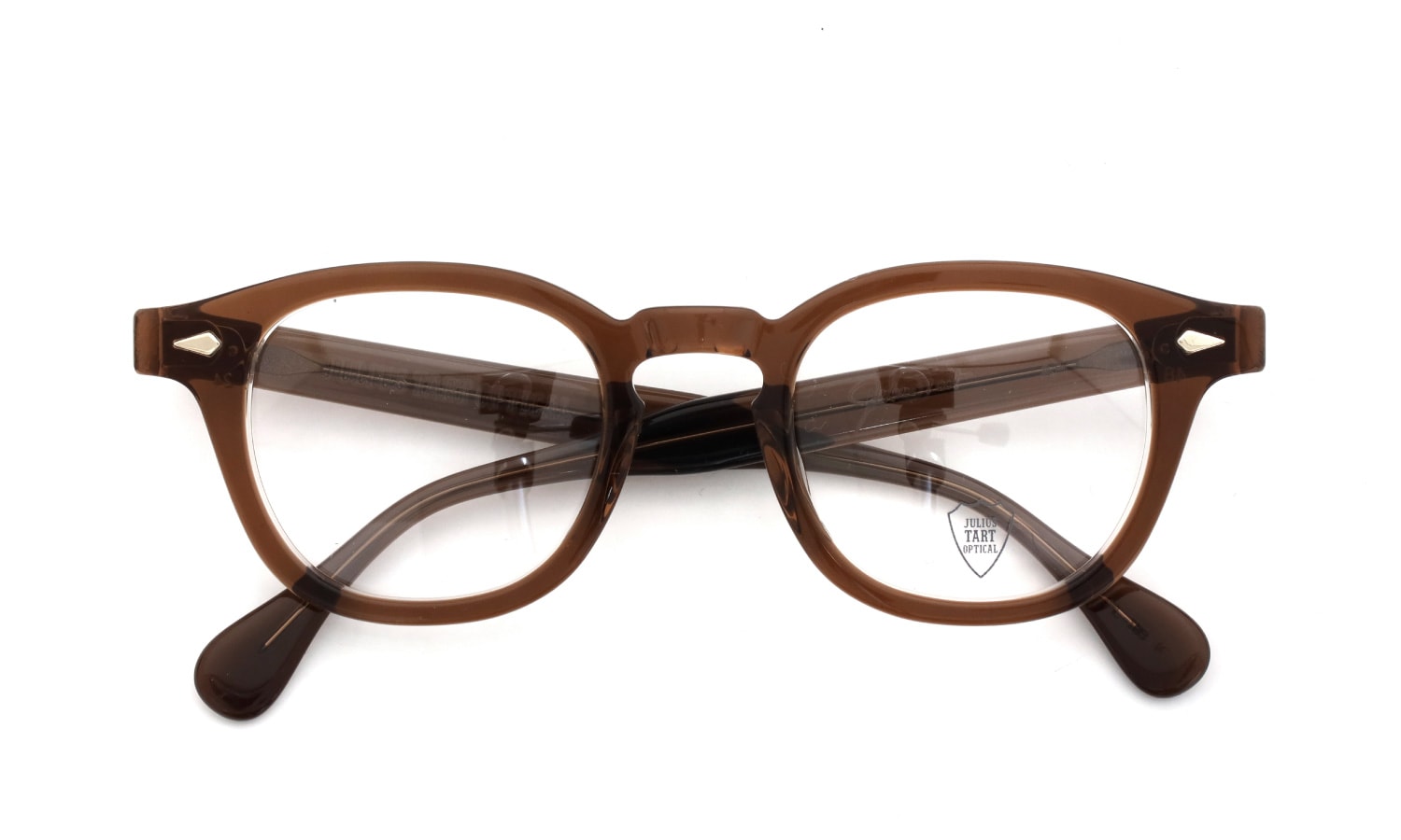 JULIUS TART OPTICAL メガネ通販 AR-48-24 BROWN CRYSTAL II